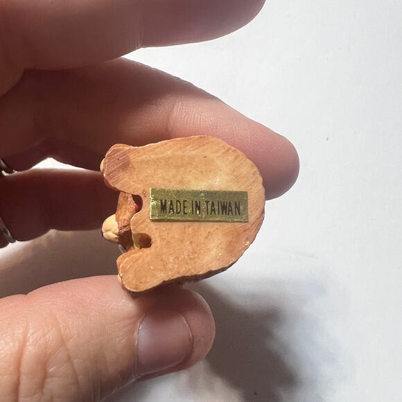 Vintage Barely Bears Christmas Ornaments Set of 3 Hand Painted Taiwan Boxed - Picture 11 of 16